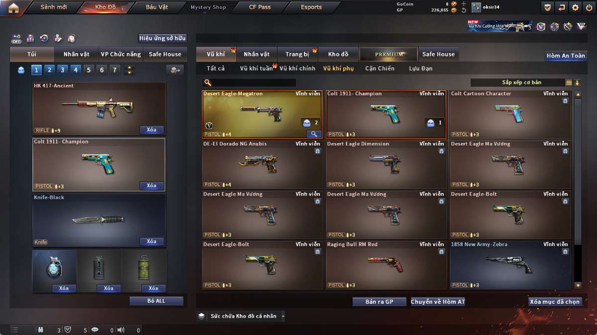 shop acc cf uy tin gia re